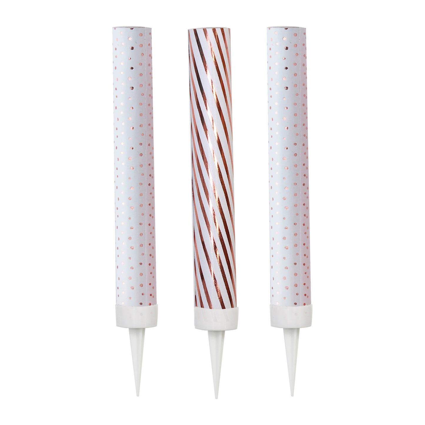 Rose Gold Cake Fountain Candles- 10 Inner Pack