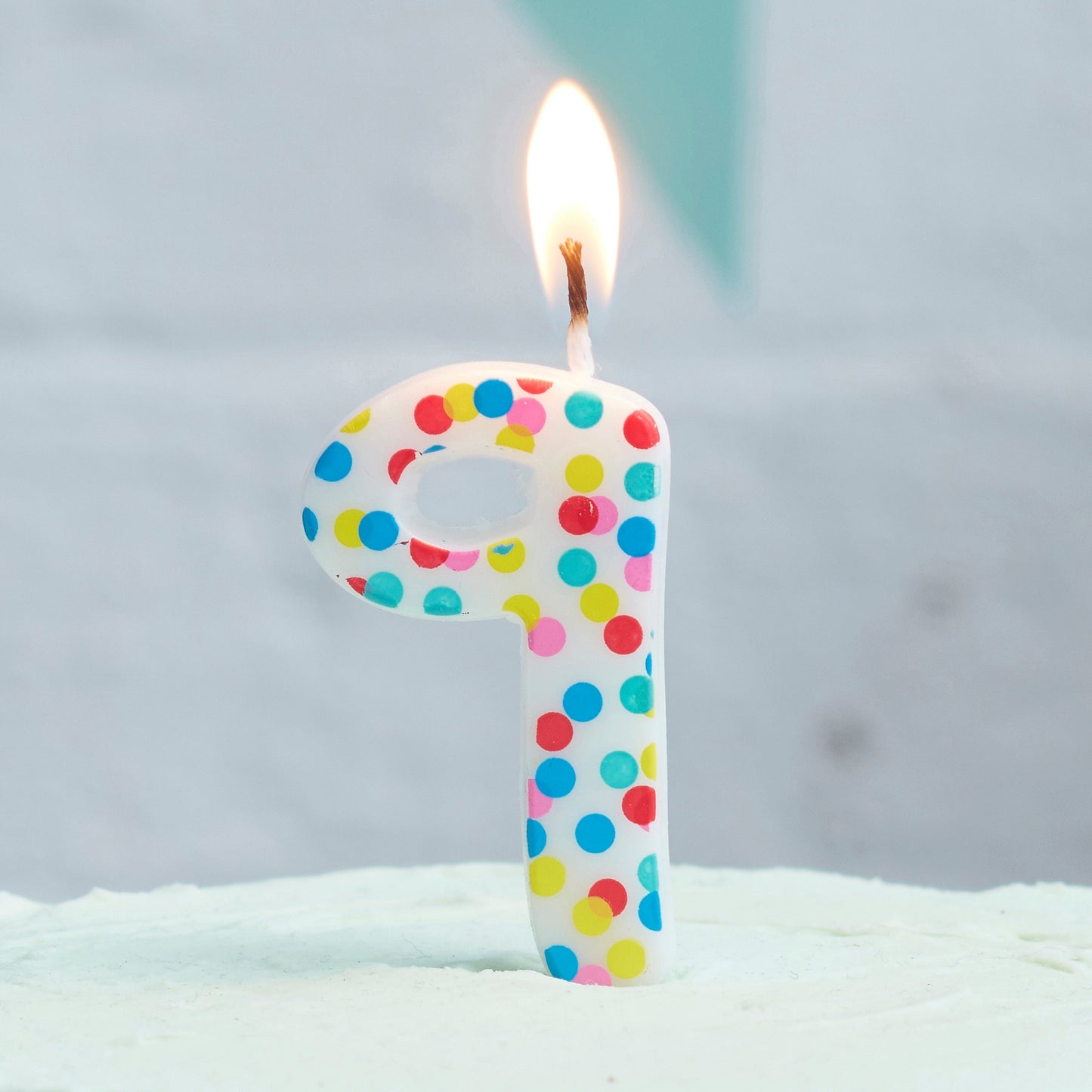 Polka Dot Candle Number 9 - Pick and Mix- 10 Inner Pack