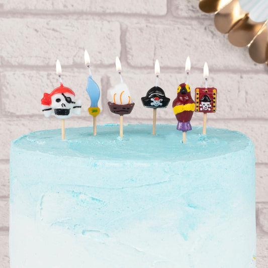 Pirate Birthday Cake Candles- 10 Inner Pack