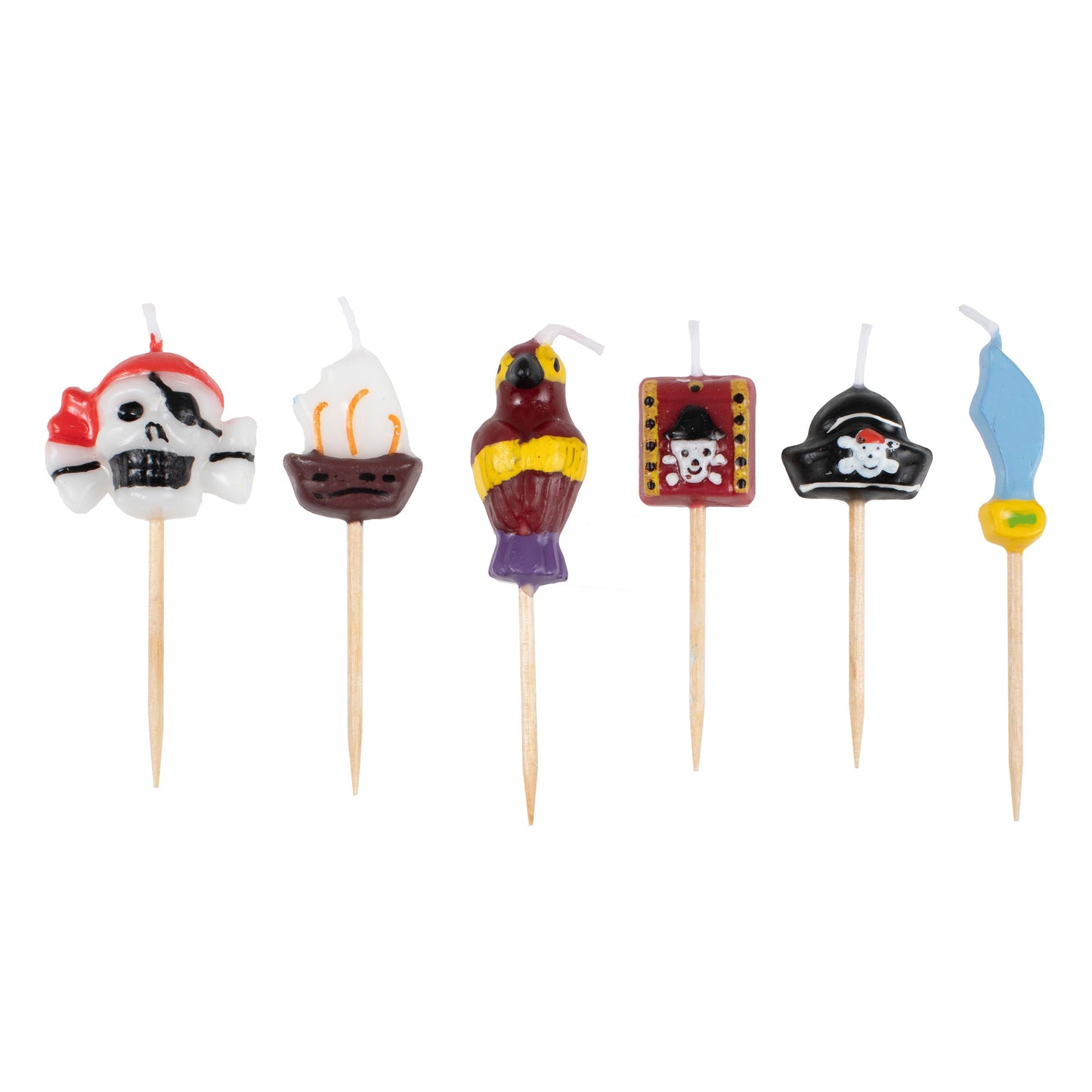 Pirate Birthday Cake Candles- 10 Inner Pack