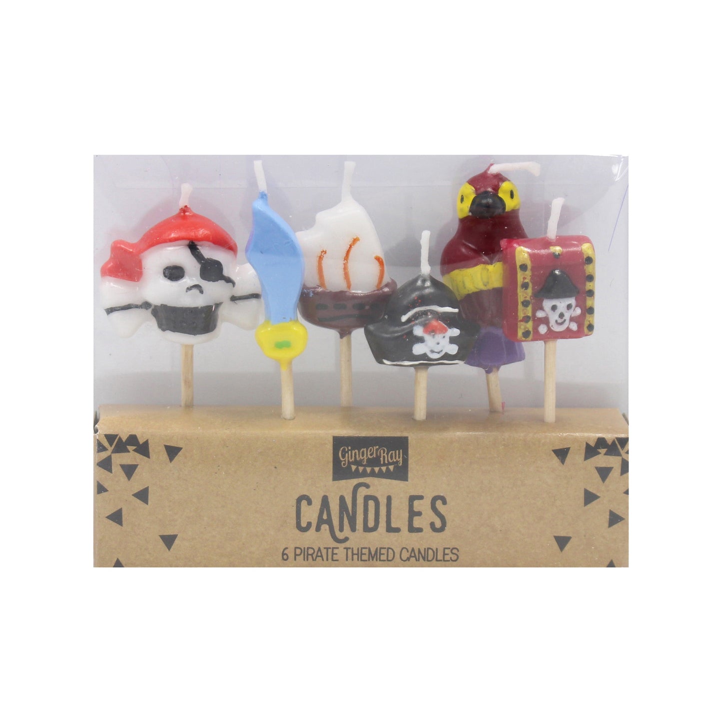 Pirate Birthday Cake Candles- 10 Inner Pack