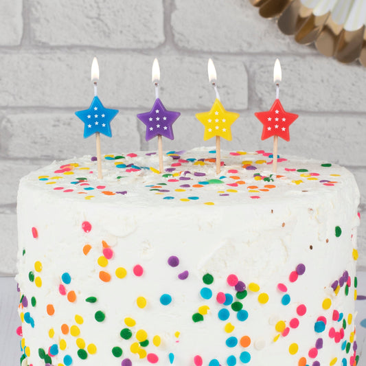 Star Birthday Cake Candles- 10 Inner Pack