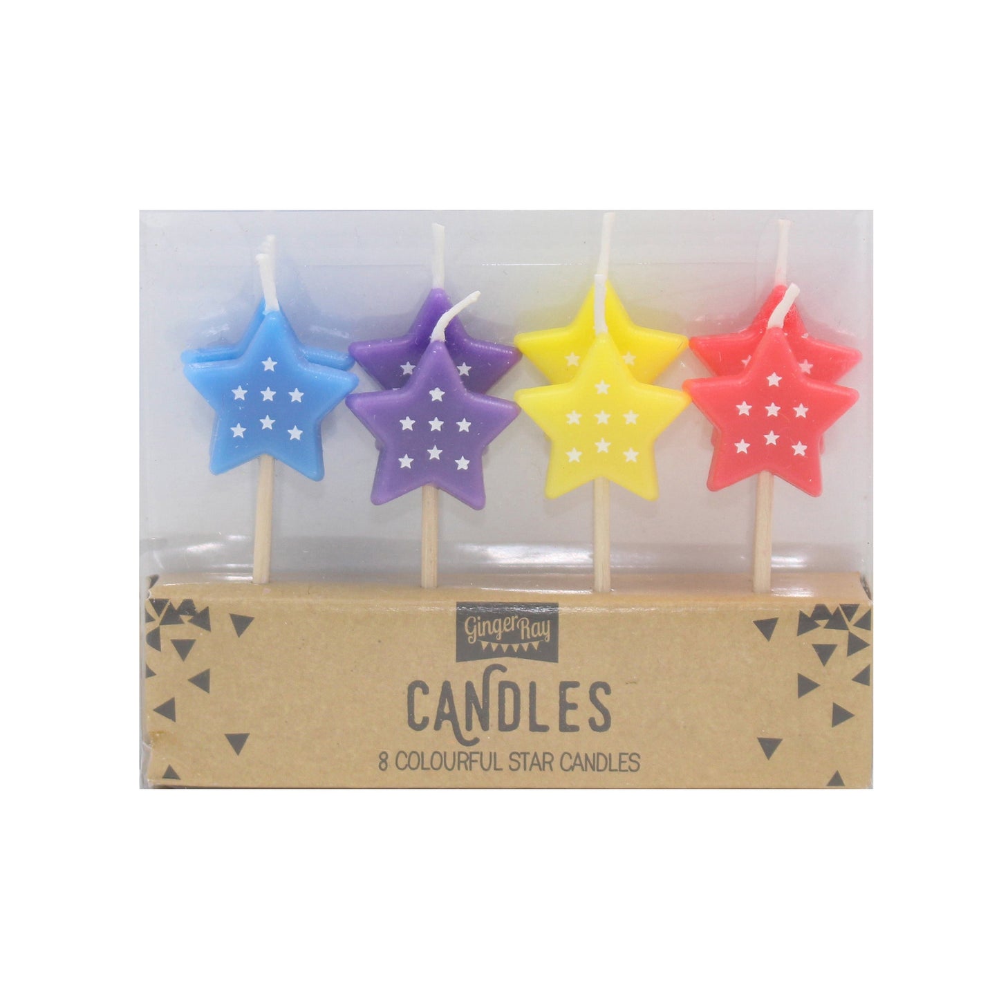 Star Birthday Cake Candles- 10 Inner Pack