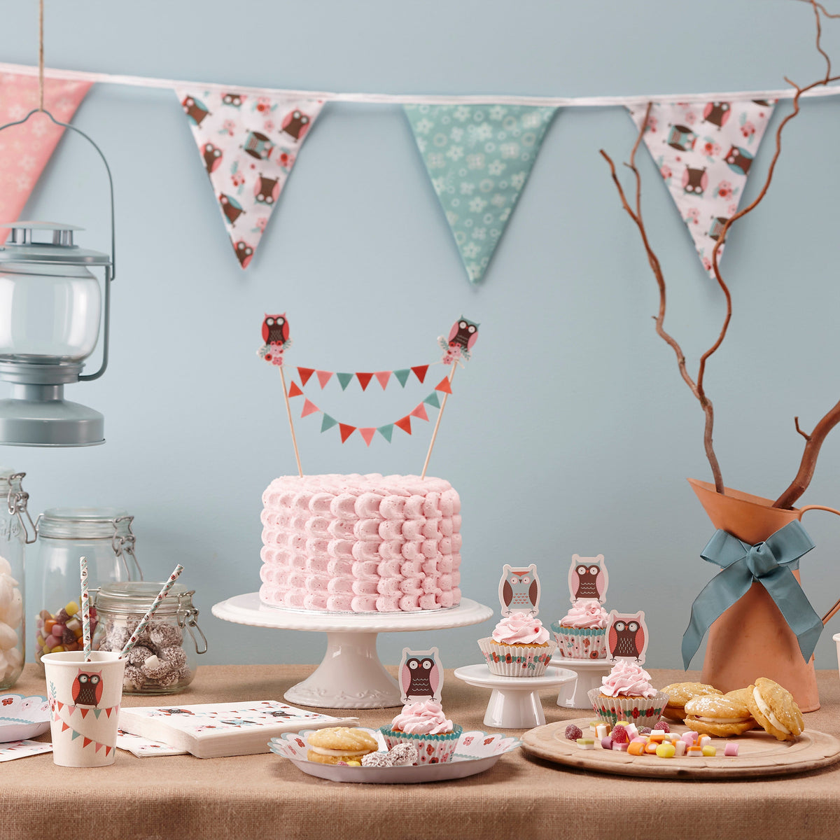 Paper Straws - Patchwork Owl- 10 Inner Pack