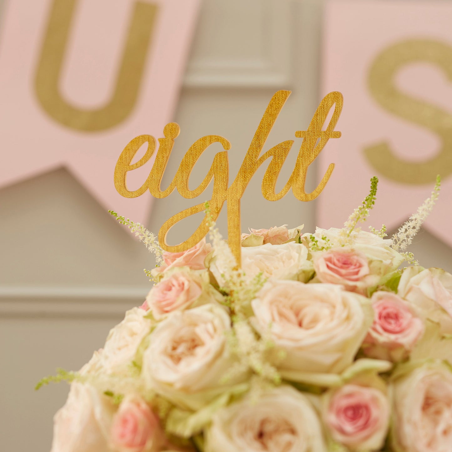 Gold Glitter Wedding Table Numbers 1-12- 5 Inner Pack