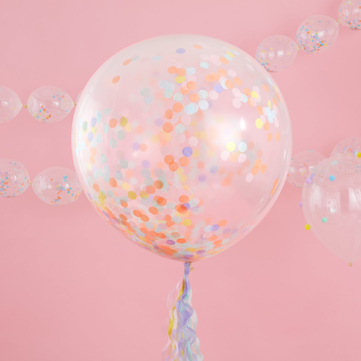 Giant Pastel Confetti Balloons- 5 Inner Pack