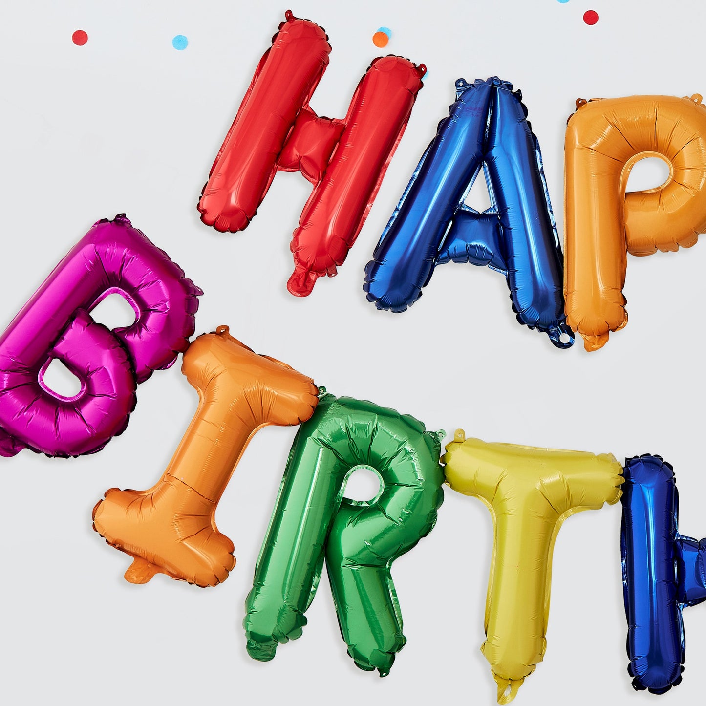 Rainbow Happy Birthday Bunting Balloons- 5 Inner Pack