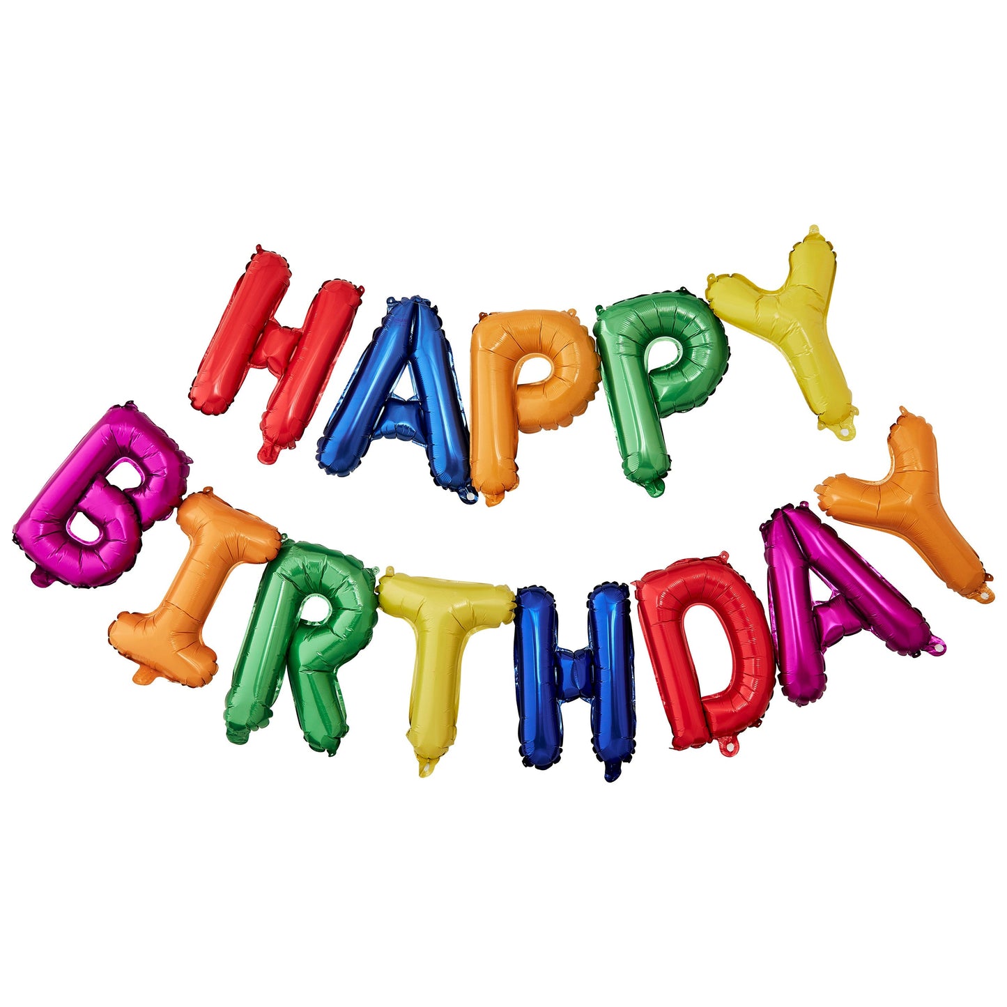 Rainbow Happy Birthday Bunting Balloons- 5 Inner Pack