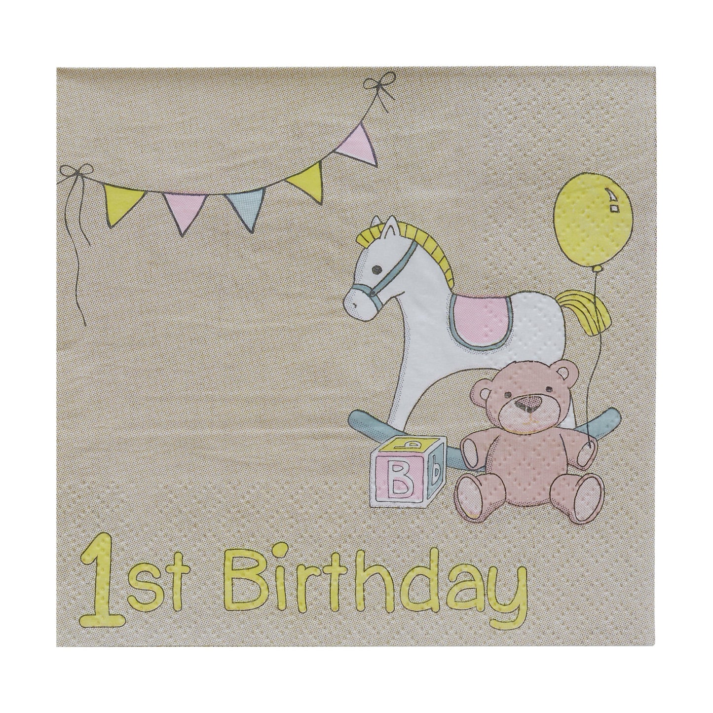 1st Birthday Napkins - Rock-a-bye- 10 Inner Pack