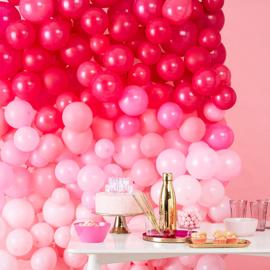 Ombre Pink Balloon Wall Decoration- 5 Inner Pack