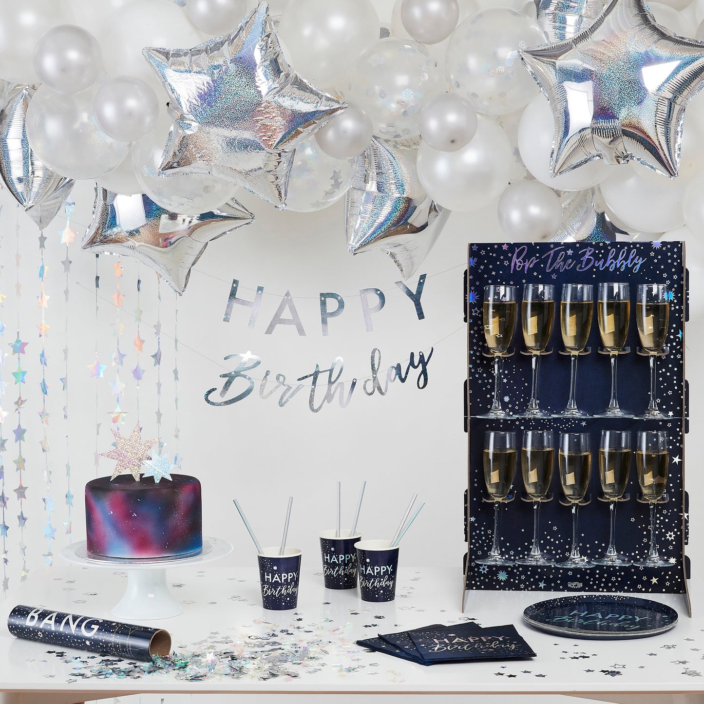 Bubbly Wall Drinks Holder- 5 Inner Pack