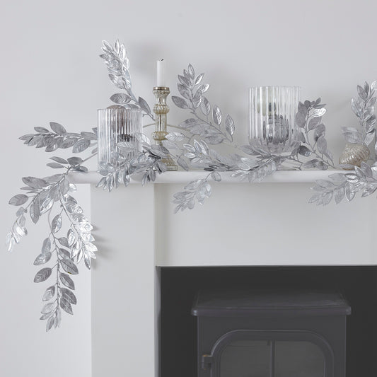 Silver Foliage Christmas Garland- 5 Inner Pack