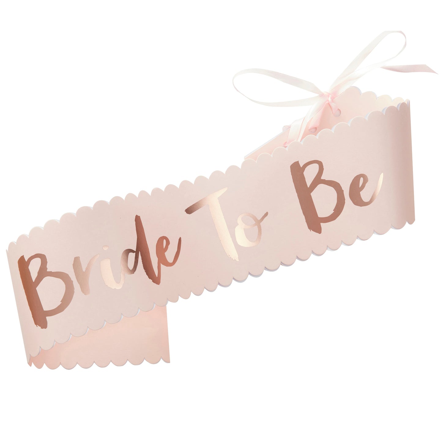Pink & Rose Gold Bride To Be Sash - Team Bride- 5 Inner Pack
