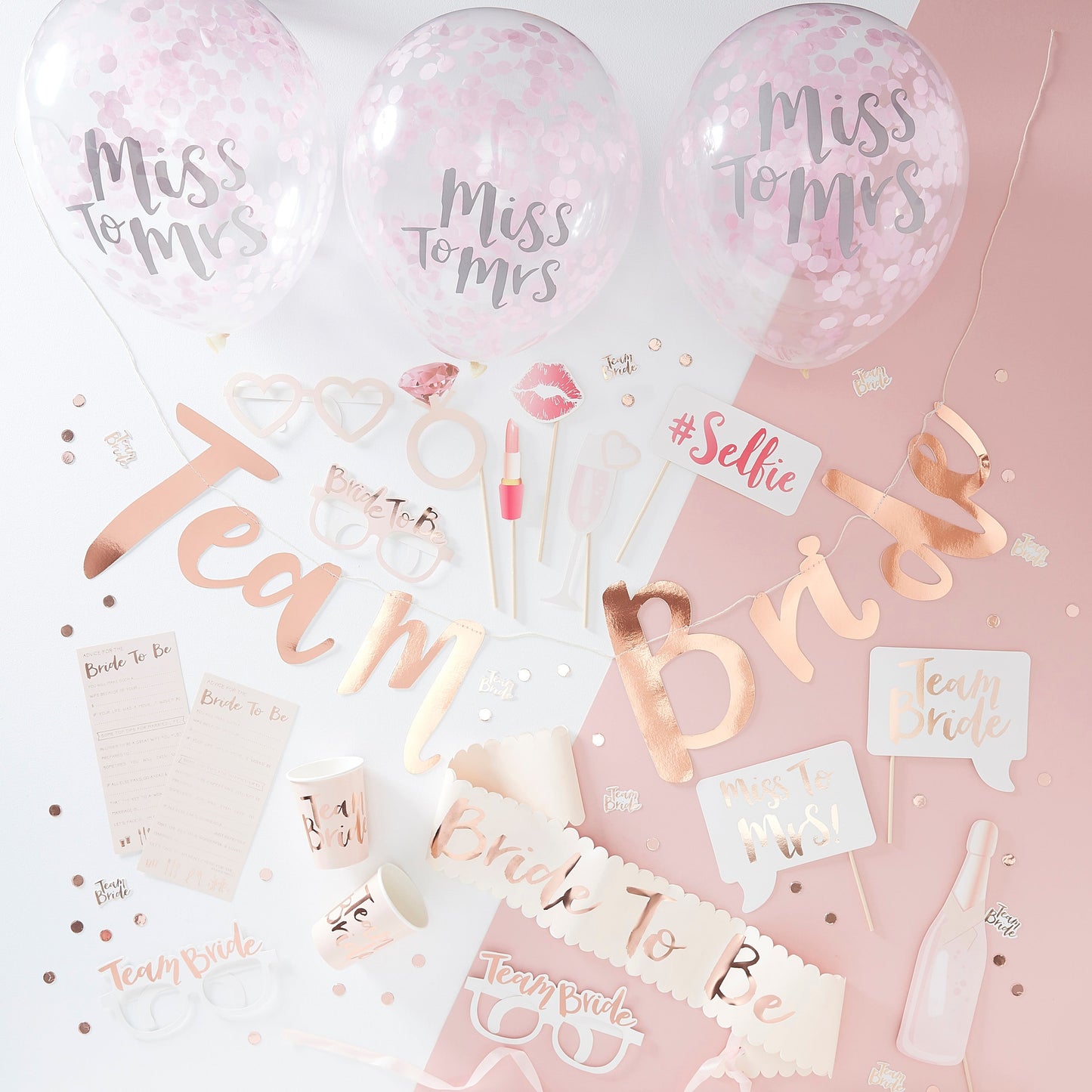 Rose Gold Hen Party In A Box- 5 Inner Pack