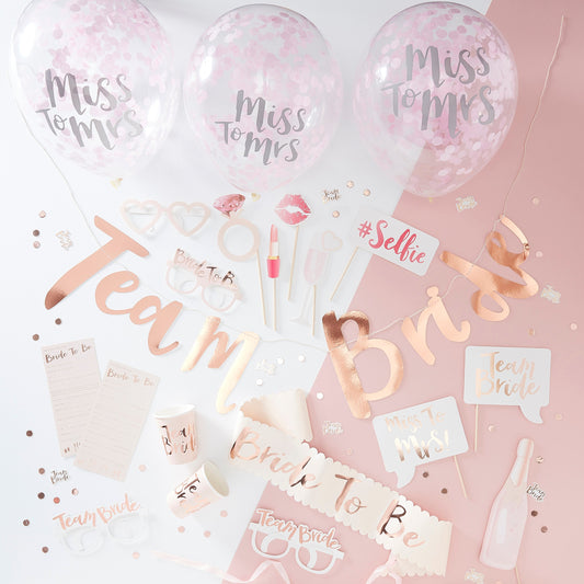 Rose Gold Hen Party In A Box- 5 Inner Pack