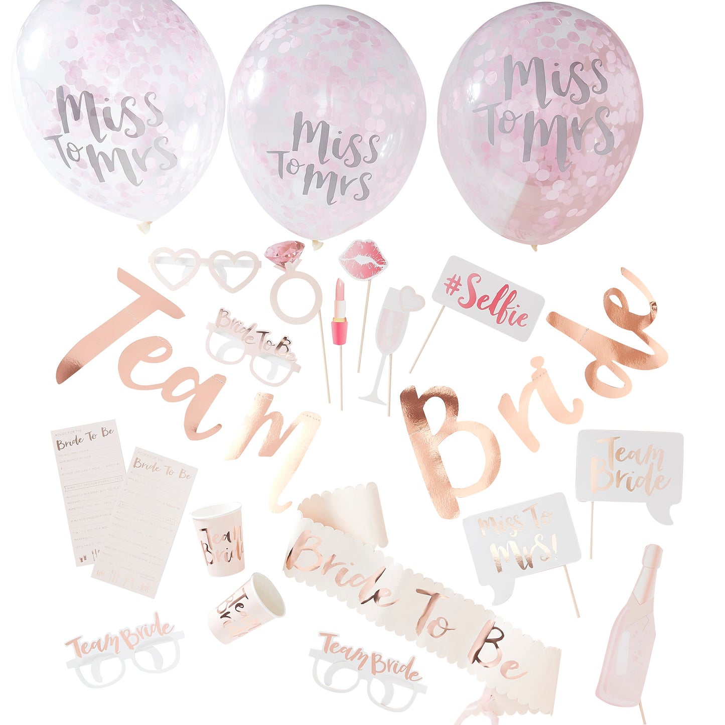 Rose Gold Hen Party In A Box- 5 Inner Pack