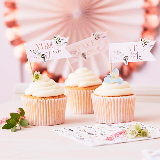 Afternoon Tea Cupcake Toppers- 5 Inner Pack