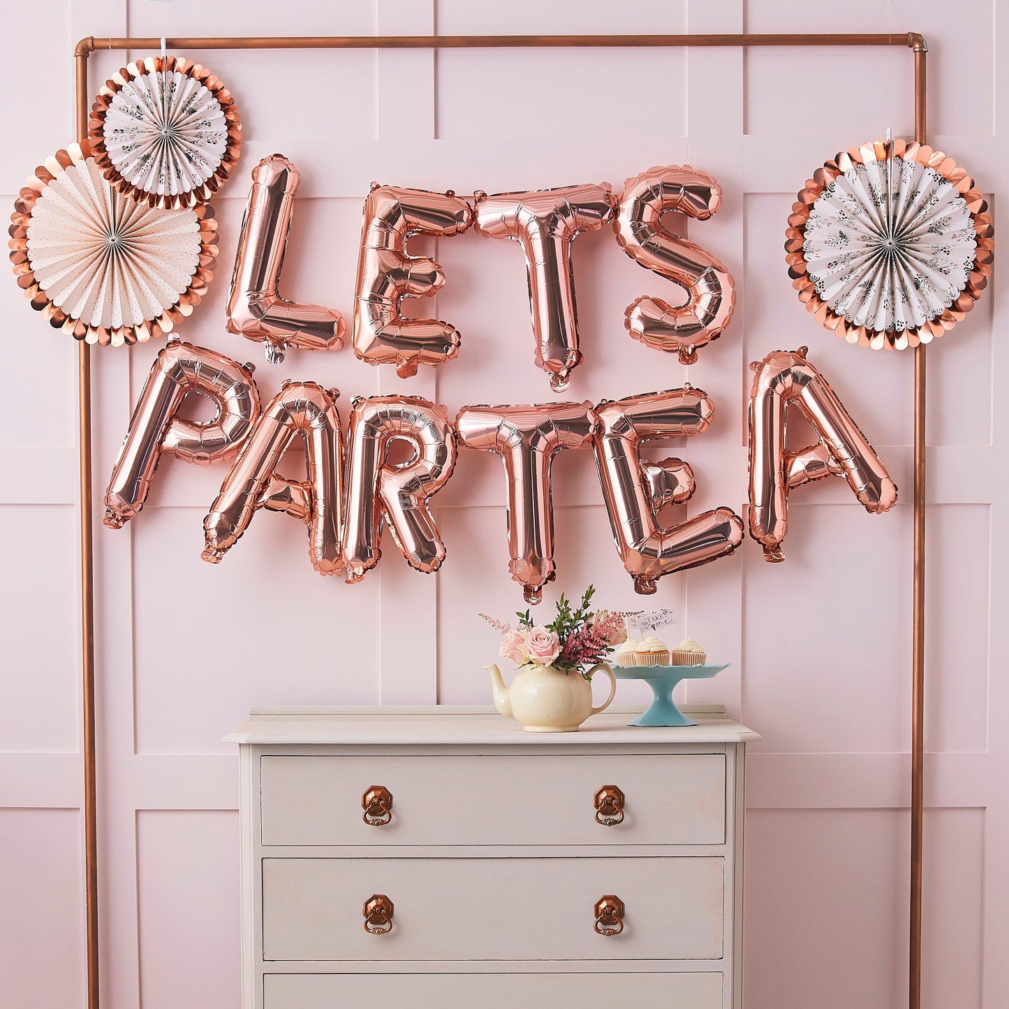 Lets Partea Afternoon Tea Party Balloon Bunting- 5 Inner Pack