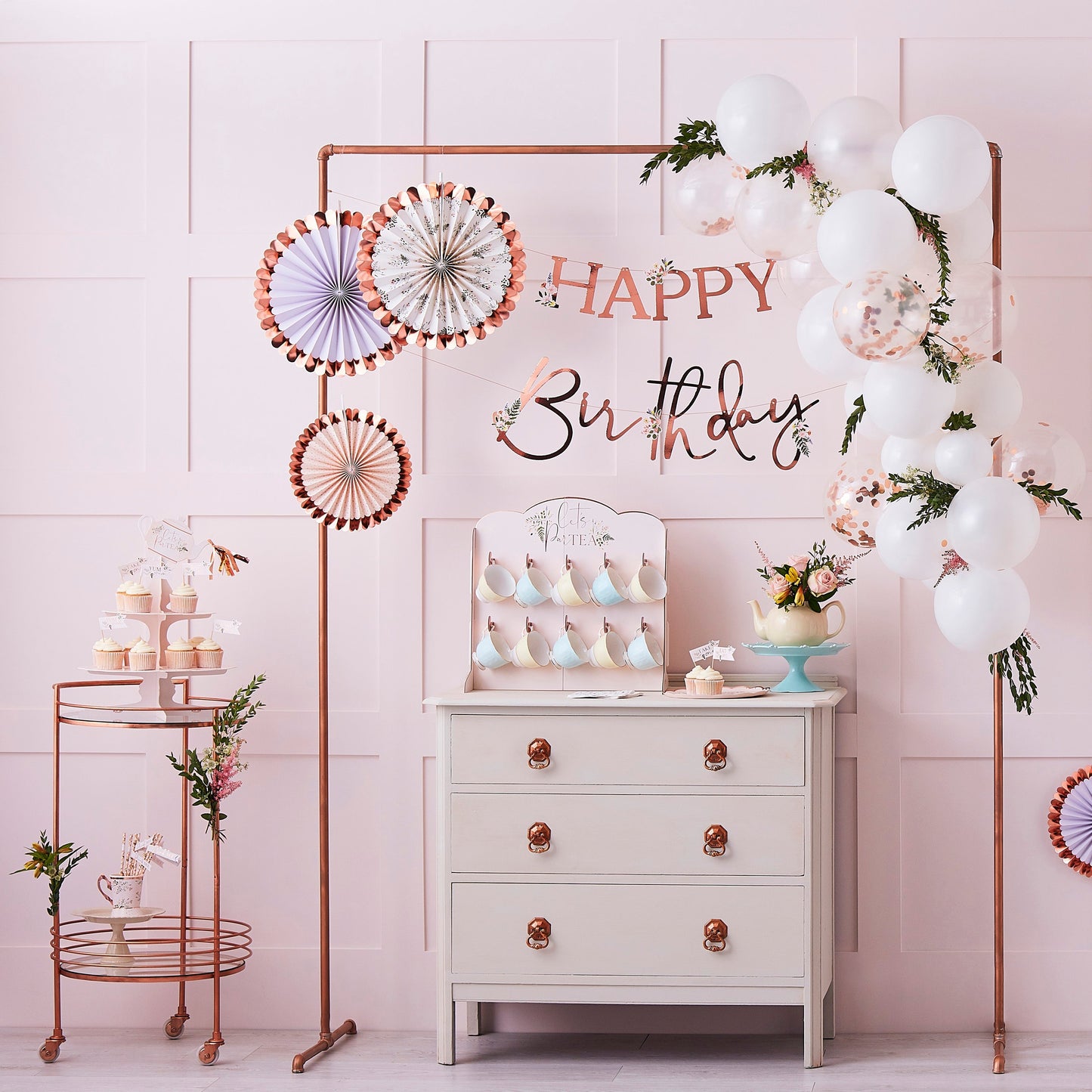 Pressed Petal Number 3 Birthday Cake Candle- 5 Inner Pack