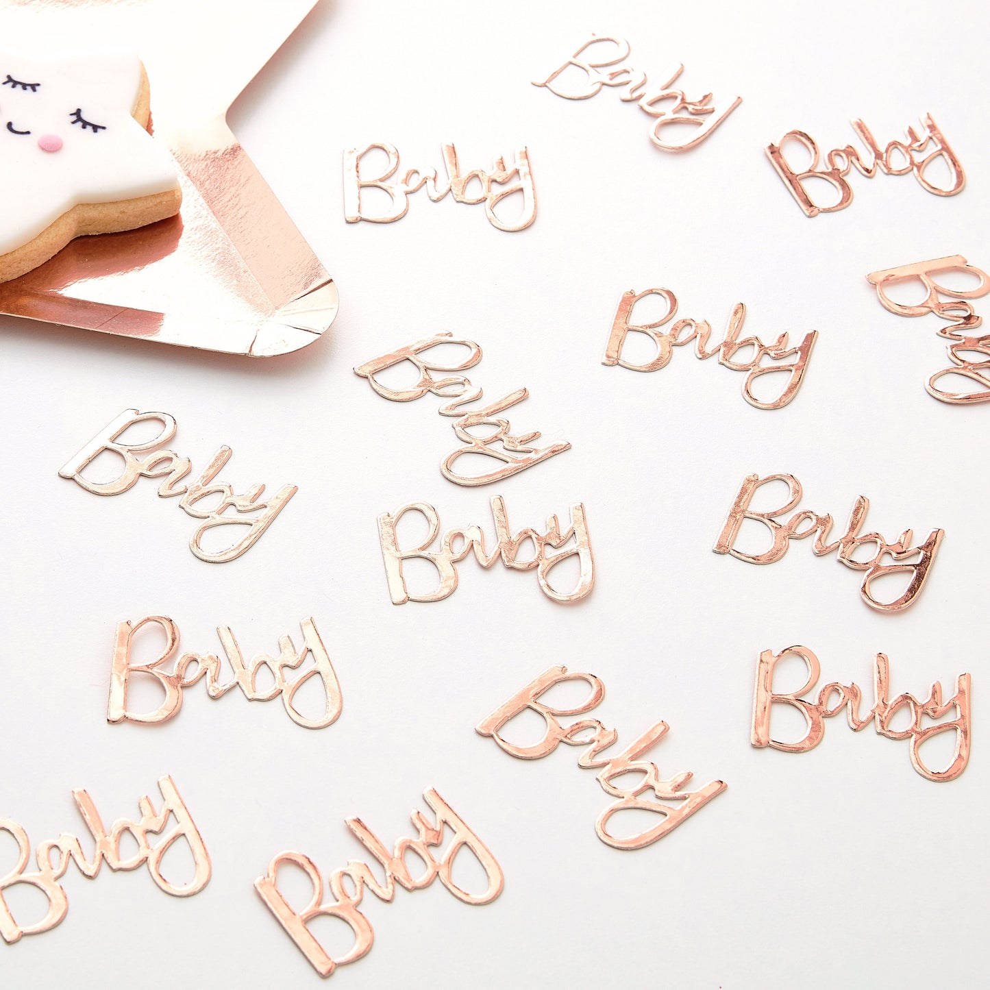 Rose Gold Baby Shower Confetti- 10 Inner Pack