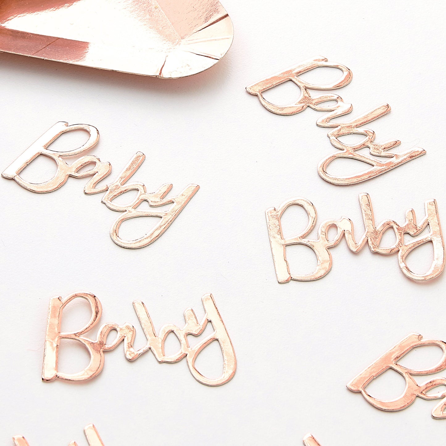Rose Gold Baby Shower Confetti- 10 Inner Pack