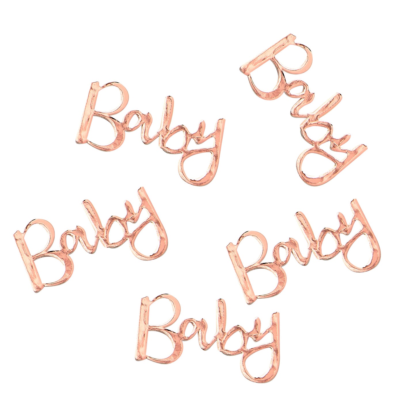 Rose Gold Baby Shower Confetti- 10 Inner Pack