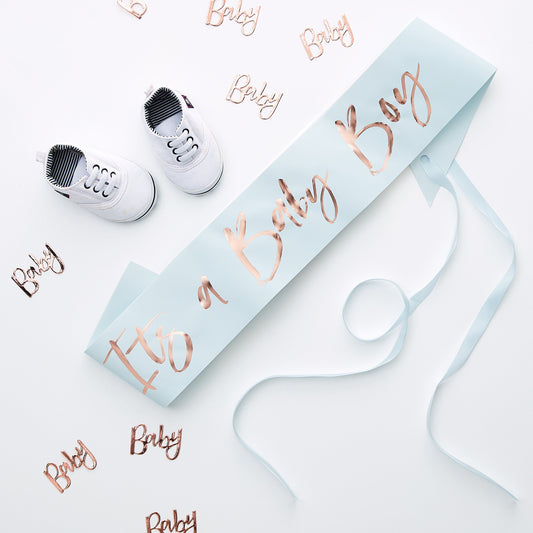 It's a Baby Boy Baby Shower Sash- 5 Inner Pack