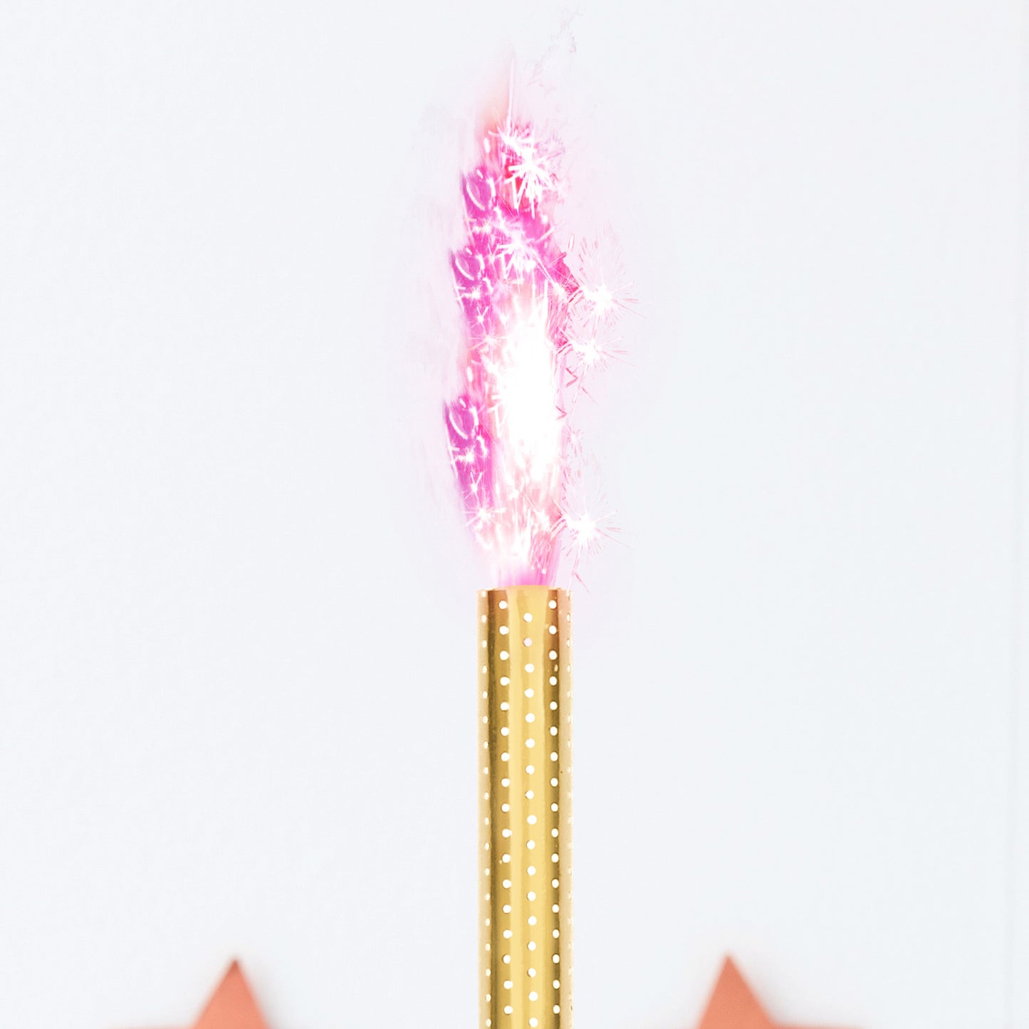 Pink Birthday or Gender Reveal Cake Fountain Candles- 10 Inner Pack