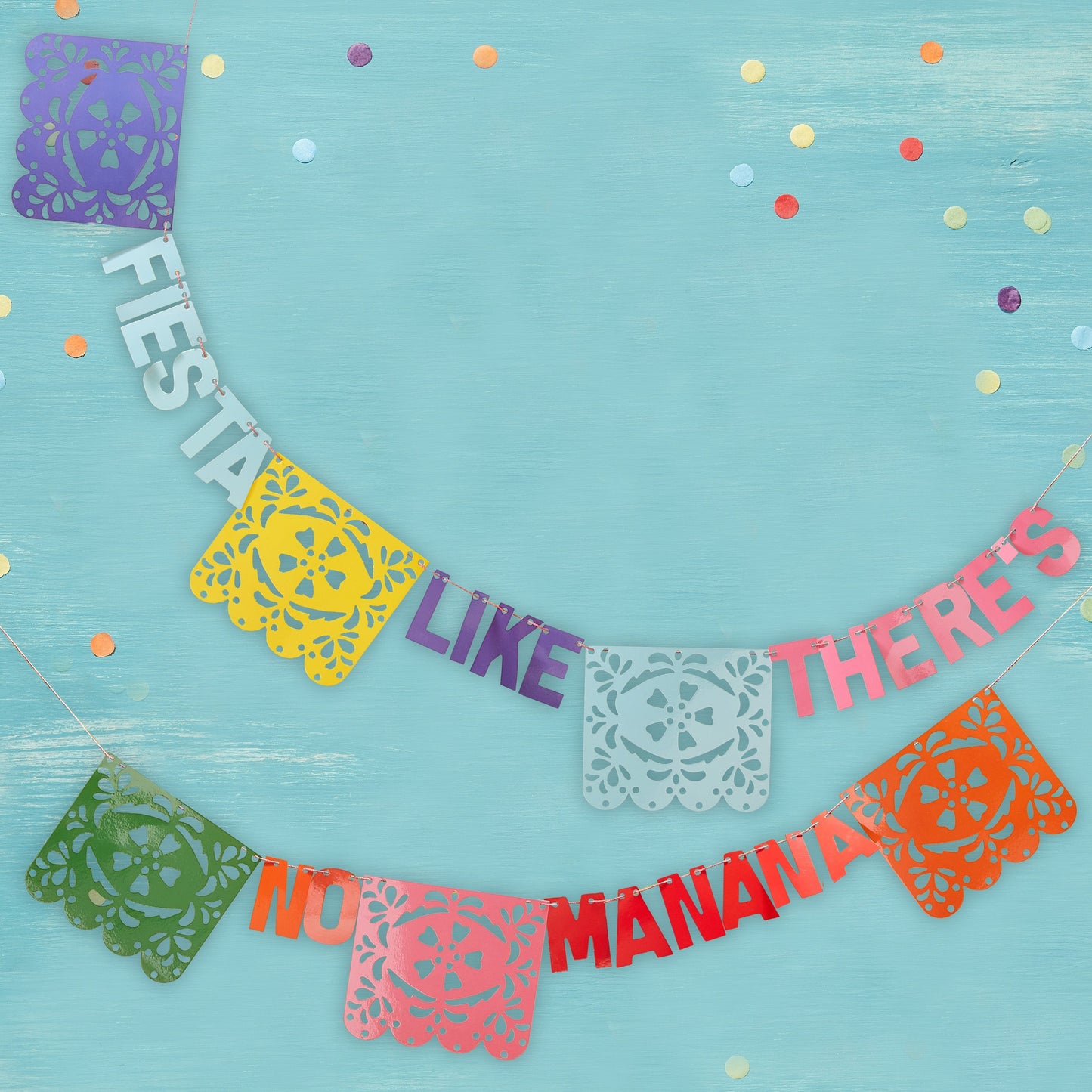 Fiesta Like There's No Manana Flag Paper Party  Bunting - Viva La Fiesta- 5 Inner Pack