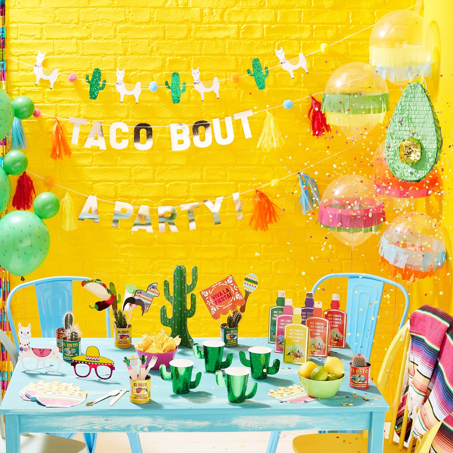 Fiesta Like There's No Manana Flag Paper Party  Bunting - Viva La Fiesta- 5 Inner Pack