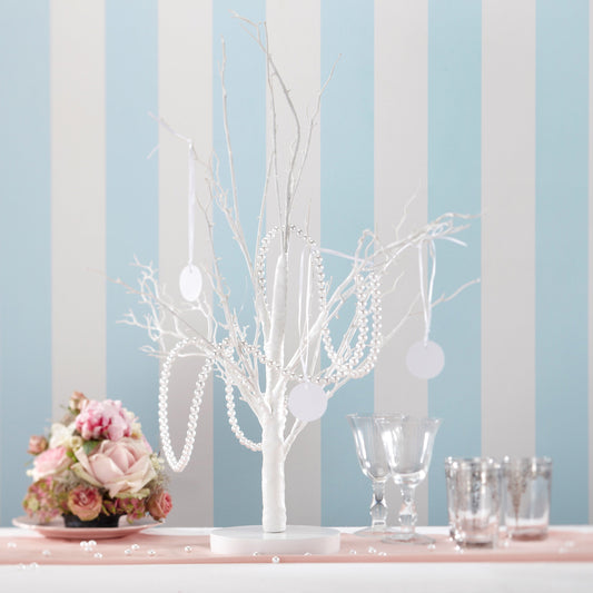 White Pearl Hanging Garland Decoration- 10 Inner Pack