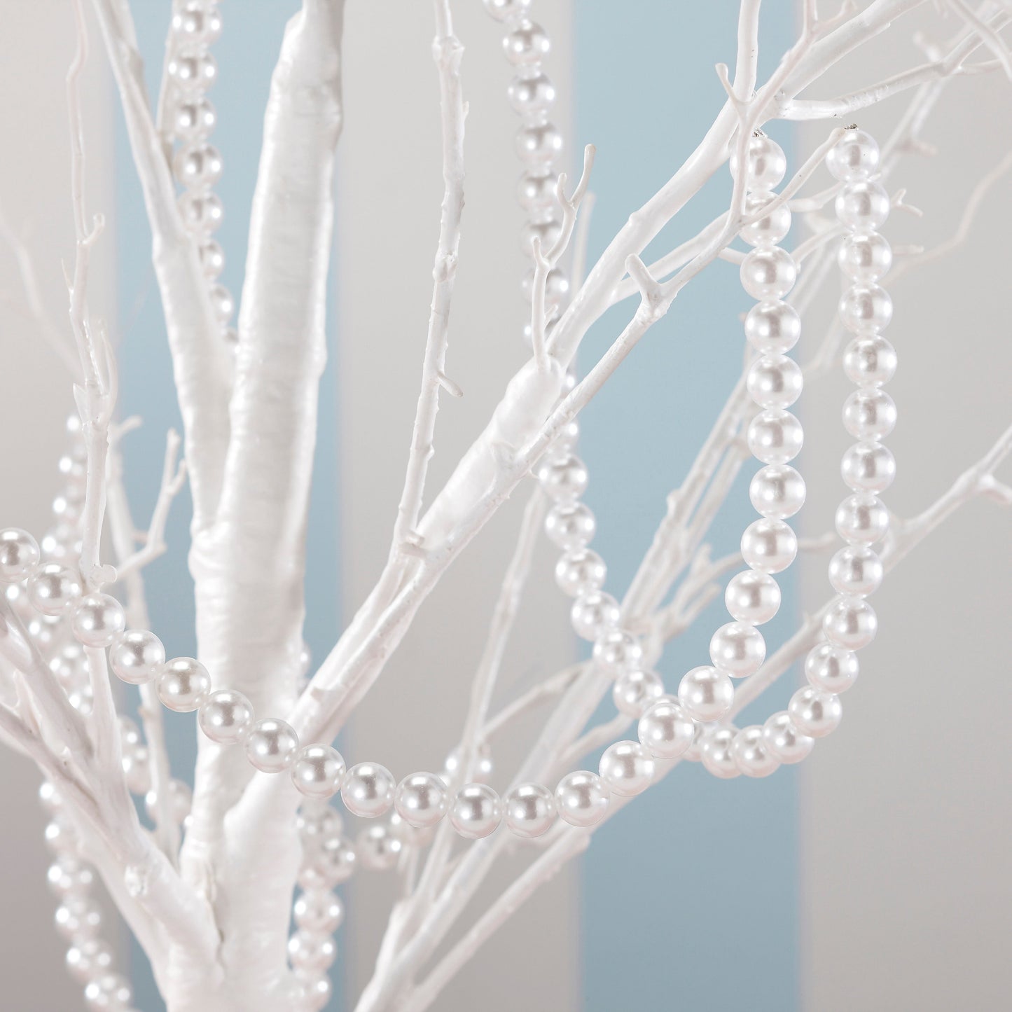 White Pearl Hanging Garland Decoration- 10 Inner Pack