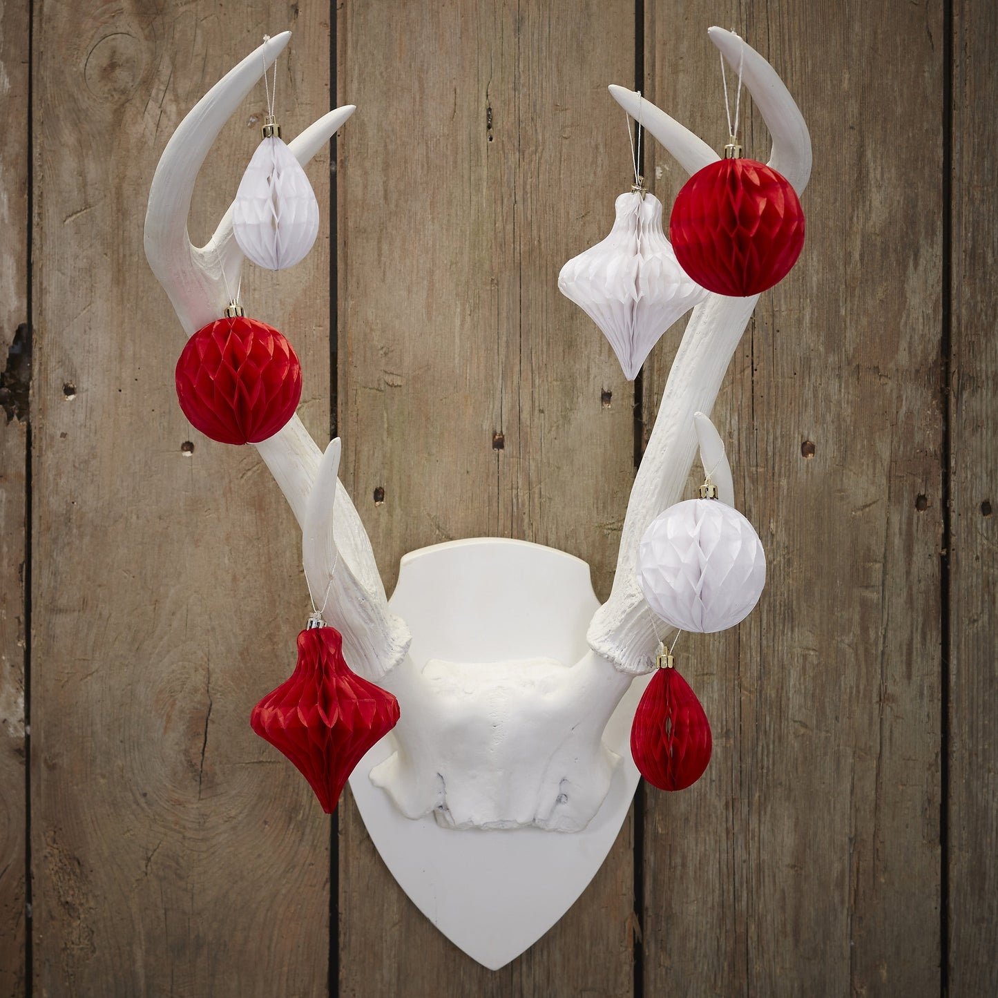 Christmas Honeycomb Baubles  - Vintage Noel- 5 Inner Pack