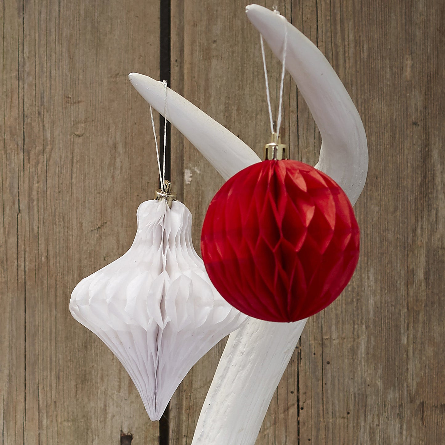 Christmas Honeycomb Baubles  - Vintage Noel- 5 Inner Pack