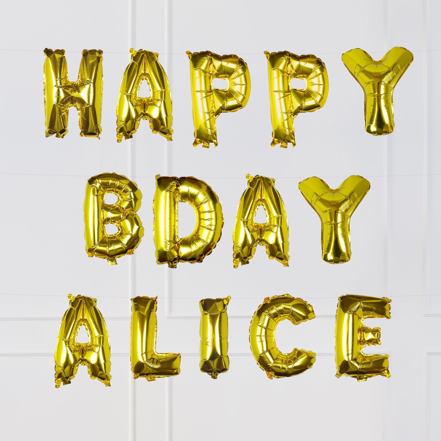Gold Foil Letter Balloons- 5 Inner Pack