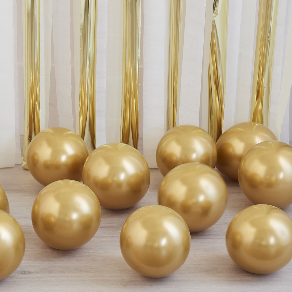 Gold Chrome Balloon Mosaic Balloon Pack- 5 Inner Pack