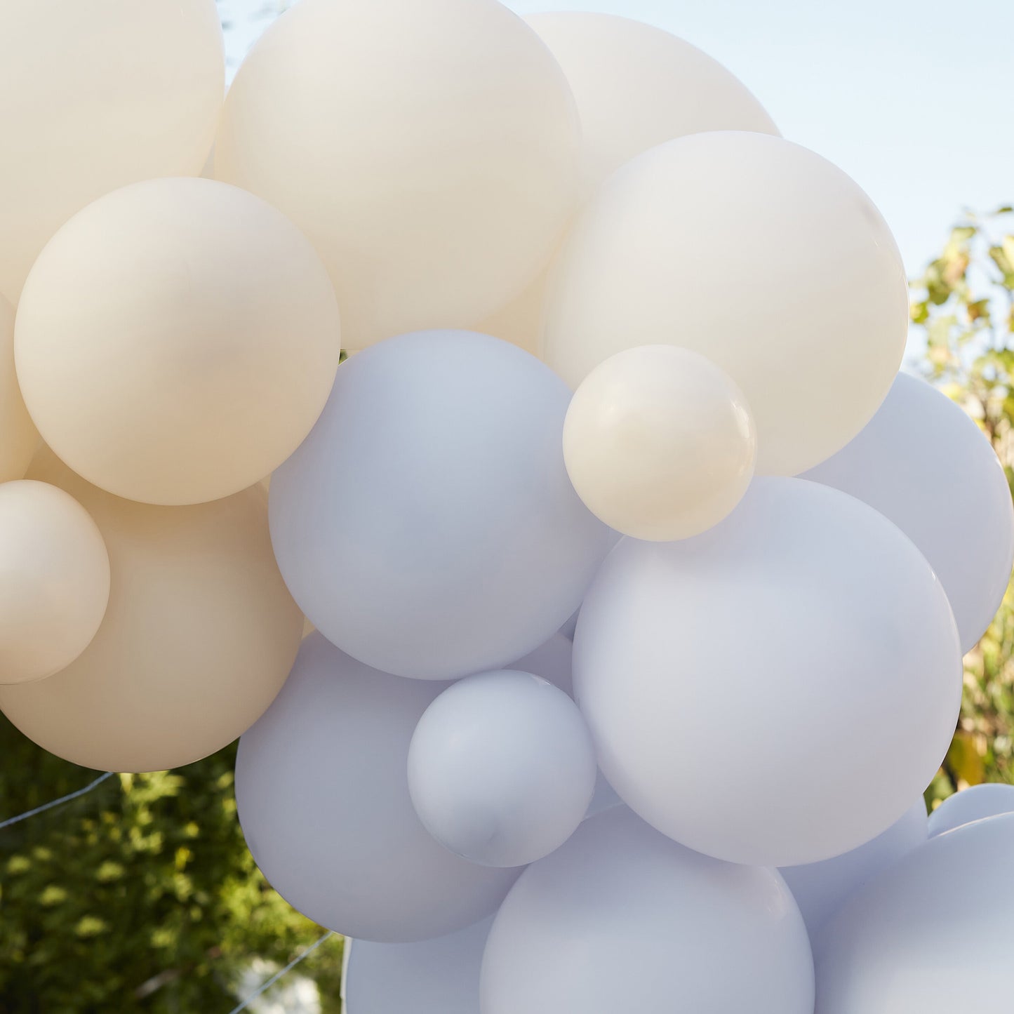 Blue and Nude Balloon Arch Kit- 5 Inner Pack