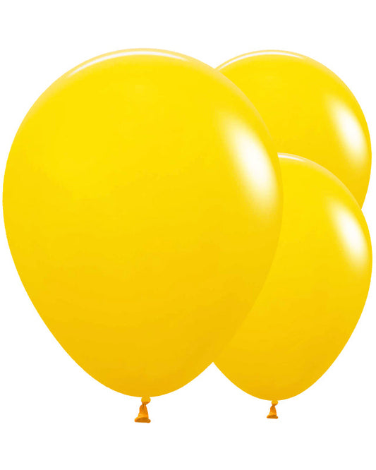 20017993 - Honey Yellow Balloons - 18" Latex (25pk)