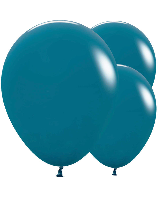 20018048 - Deep Teal Balloons - 18" Latex (25pk)