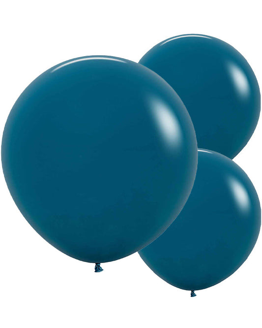 20018049 - Deep Teal Balloons - 24" Latex (3pk)