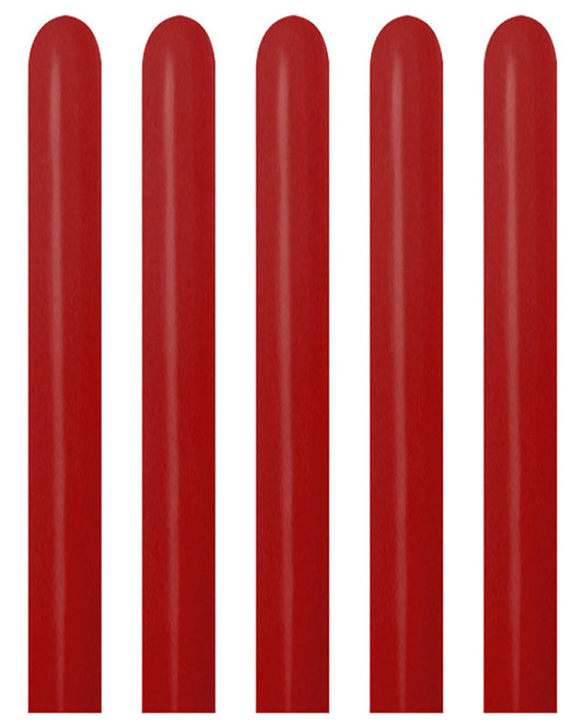 20017839 - Imperial Red Modelling Balloons - 260 Latex (100pk)