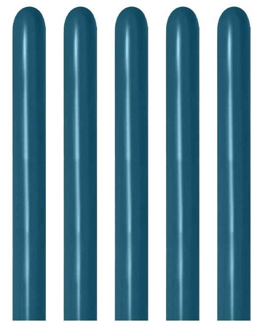 20018053 - Deep Teal Modelling Balloons - 260 Latex (100pk)