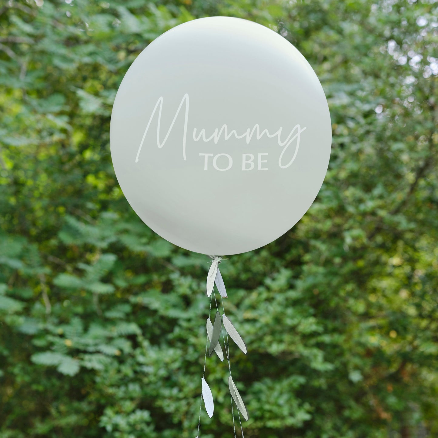 Mummy To Be Baby Shower Balloon with Botanical Tail- 5 Inner Pack