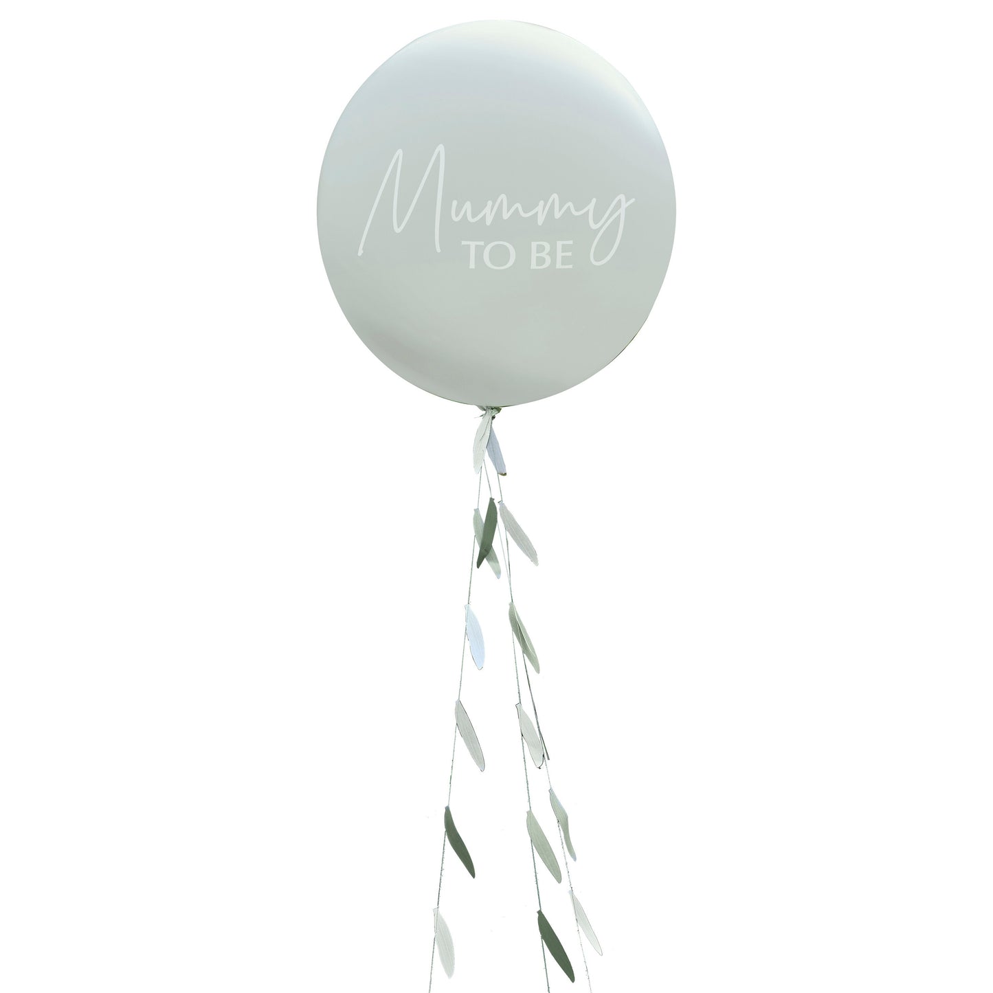Mummy To Be Baby Shower Balloon with Botanical Tail- 5 Inner Pack