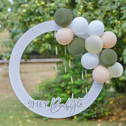 Hey Baby Botanical Baby Shower Photo Booth Frame- 5 Inner Pack