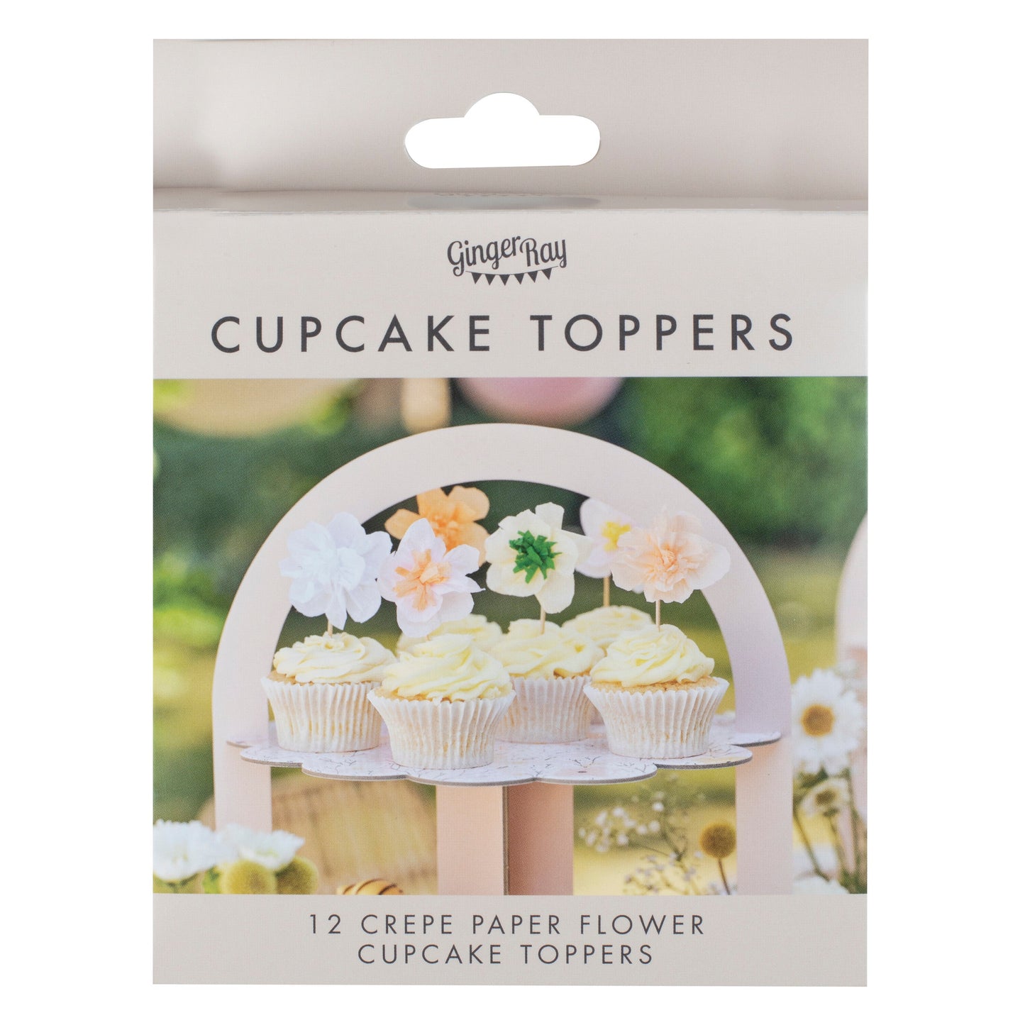Tissue Paper Flower Cake Toppers- 5 Inner Pack