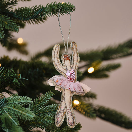 Embellished Ballerina Christmas Tree Decoration- 5 Inner Pack