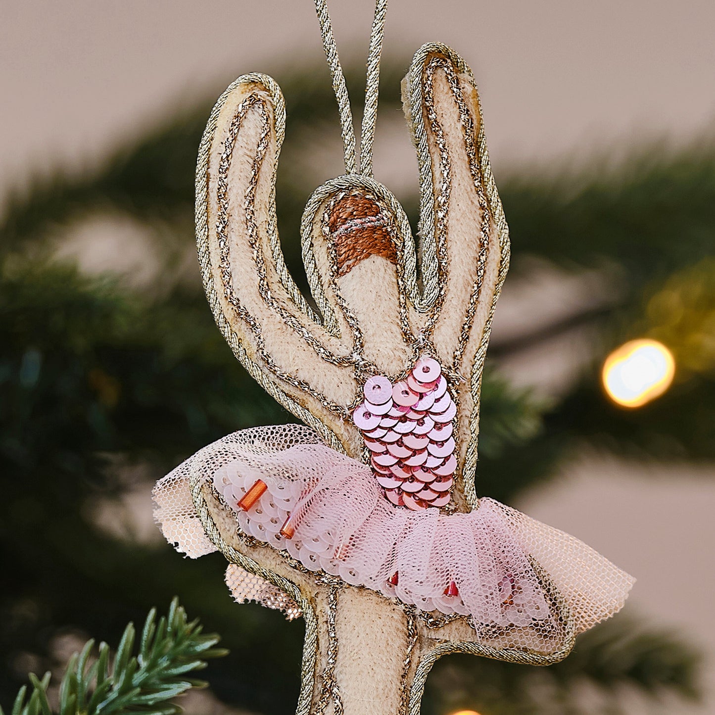 Embellished Ballerina Christmas Tree Decoration- 5 Inner Pack