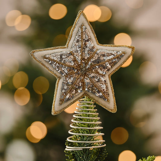 Embellished Star Christmas Tree Topper- 1 Inner Pack