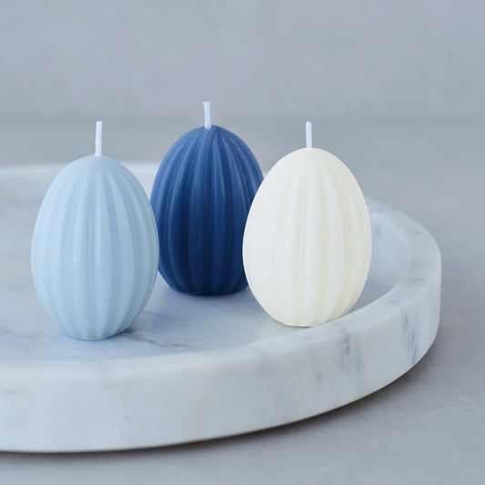 Egg-Shaped Easter Candles- 5 Inner Pack
